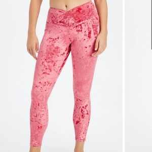 Fabletics Crushed Velour Crossover Legging Size XXS